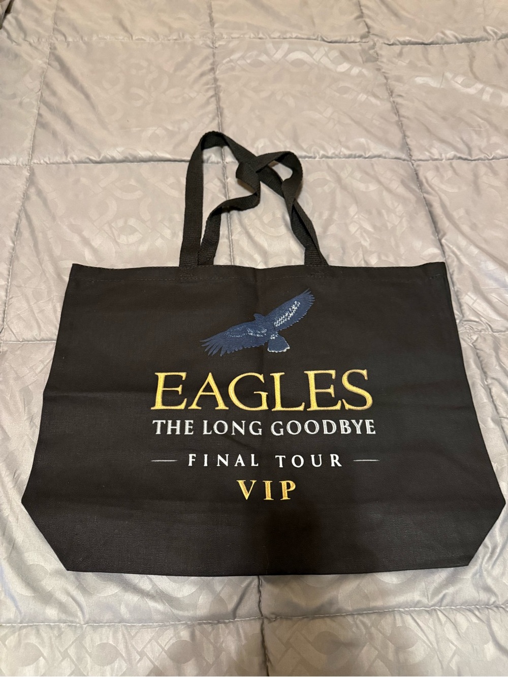 Eagles 'The Long Goodbye' VIP Black Tote Bag